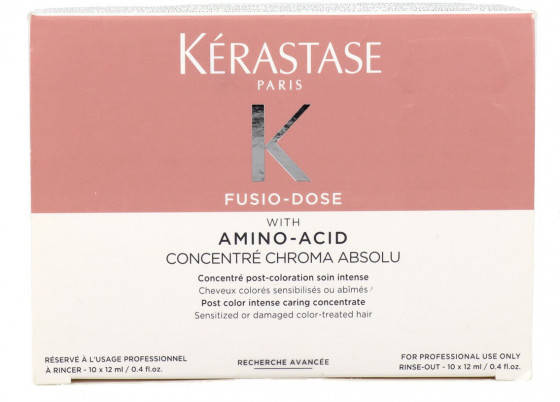 Kerastase Fusio Dose Chroma Absolu With Amino-Acid Concentre - Концентрат для пошкодженого, чутливого та фарбованого волосся - 1