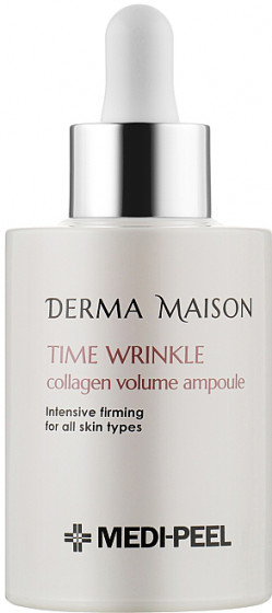 Medi Peel Derma Maison Time Wrinkle Collagen Volume Ampoule - Антивікова сироватка для обличчя з колагеном