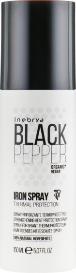 Inebrya Black Pepper Iron Spray - Термозахисний зміцнюючий спрей для волосся