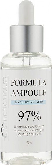 Esthetic House Formula Ampoule Hyaluronic Acid 97% - Зволожуюча сироватка для обличчя з гіалуроновою кислотою