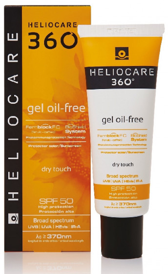 Cantabria Heliocare 360º Gel Oil-Free Dry Touch SPF50 - Сонцезахисний гель на водній основі