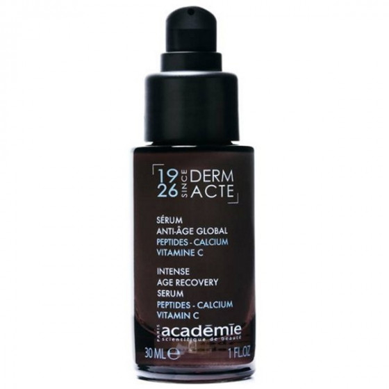 Academie Derm Acte Intense Age Recovery Serum Peptides-Calcium Vitamin C - Інтенсивна омолоджуюча сироватка