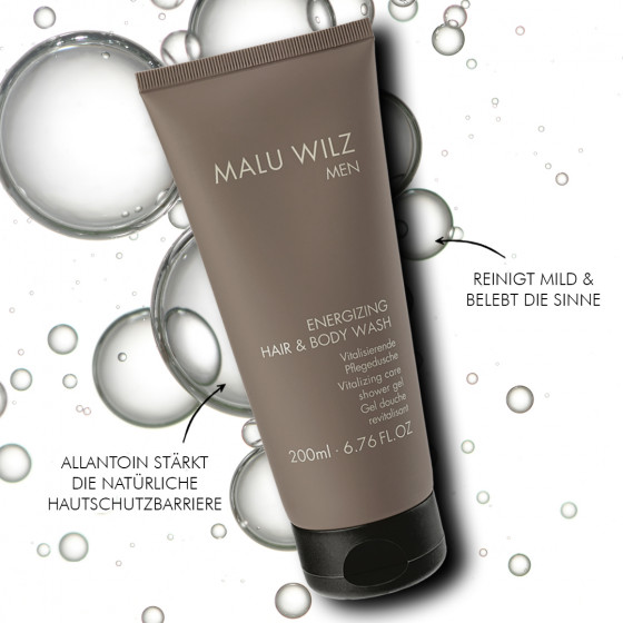 Malu Wilz Men Energizing Hair & Body Wash - Чоловічий енергійний гель для душу - 1