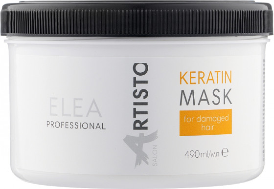 Elea Professional Artisto Salon Keratin Mask For Damaged Hair - Маска, що реструктурує для пошкодженого волосся