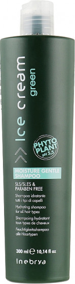 Inebrya Green Moisture Gentle Shampoo - Зволожуючий шампунь для всіх типів волосся