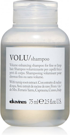 Davines Essential Haircare Volu Shampoo - Зволожуючий шампунь для об'єму