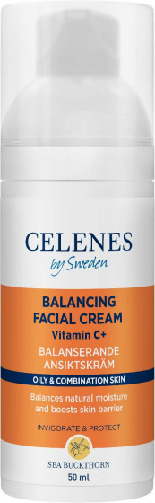 Celenes Sea Buckthorn Balancing Facial Cream - Балансуючий крем з обліпихою для жирної та комбінованої шкіри