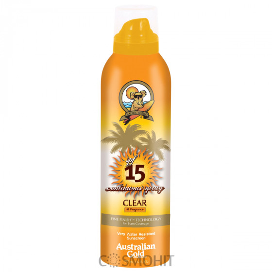 Australian Gold Continuous Clear Spray SPF15 - Сонцезахисний спрей тривалої дії