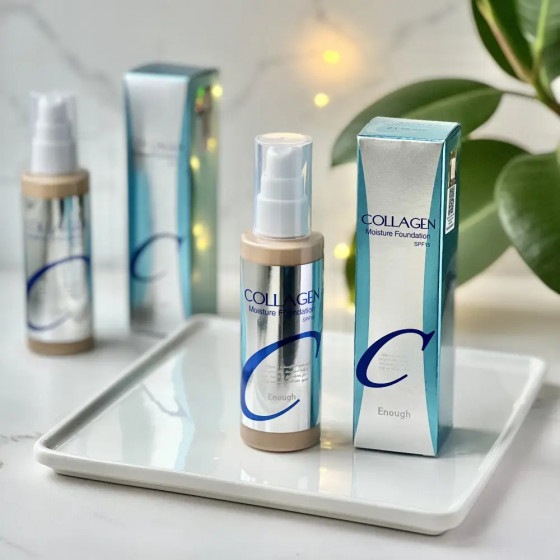 Enough Collagen Moisture Foundation SPF15 - Зволожуюча тональна основа для обличчя з колагеном - 2