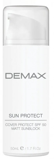 Demax Sun Protect Cover Protect Spf 50 Matt Sunblock - Захистний матуючий санблок SPF 50