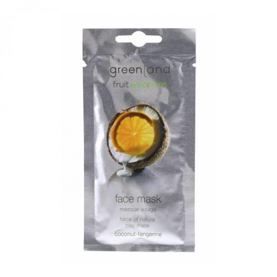 Greenland Fruit Emotions Face Mask Coconut-Tangerine - Маска для обличчя поживна і очищає Кокос-Мандарин