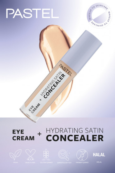 Pastel Eye Cream + Hydrating Satin Concealer - Крем для повік + зволожуючий сатиновий консилер - 1