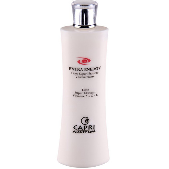 Capri Beauty Line Extra Energy Super Moisturizing Vitamin ACE Milk 400 мл - Зволожуюче, очищає молочко з вітамінами А, С, Е