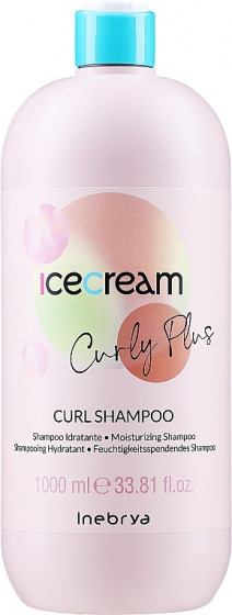 Inebrya Ice Cream Curly Plus Curl Shampoo - Шампунь для кучерявого та хімічно завитого волосся
