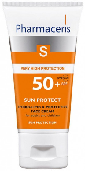 Pharmaceris S Hydro-Lipid & Sun Protective Face Cream SPF 50+ - Гідроліпідний заспокійливий сонцезахисний крем для обличчя