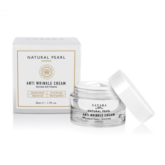 Satara Natural Pearl Anti Wrinkle Cream - Крем проти зморшок з вітамінами - 2