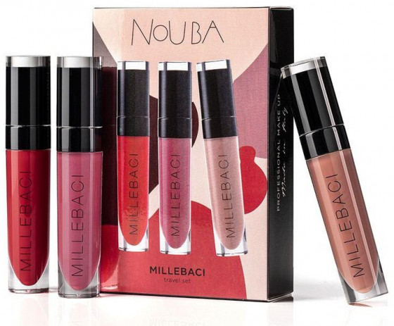 Nouba Millebaci Travel Colorful Set - Набір стійких помад