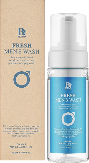 Benton Fresh Men's Wash - Освіжаюча пінка для інтимної гігієни чоловіків - 1