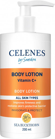 Celenes Sea Buckthorn Body Lotion - Лосьйон для тіла з обліпихою для всіх типів шкіри