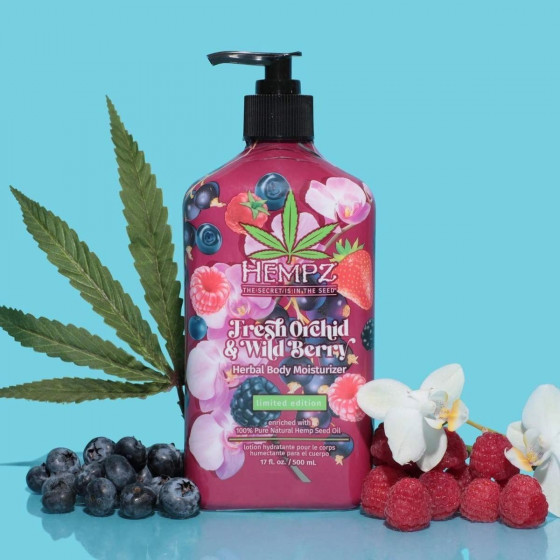 Hempz Body Moisturizer Fresh Orchid & Wild Berry - Молочко для тіла "Орхідея-Дикі ягоди" - 1