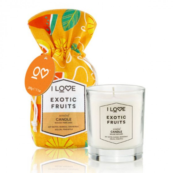 I Love Exotic Fruits Candle - Ароматична свічка "Екзотичні фрукти" - 3