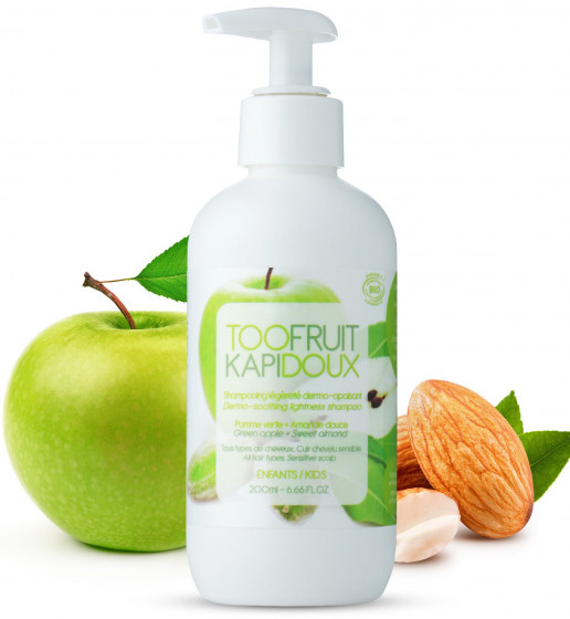 Toofruit Kapidoux Dermo-Soothing Shampoo - Пом'якшуючий шампунь "Яблуко-мигдаль" - 1