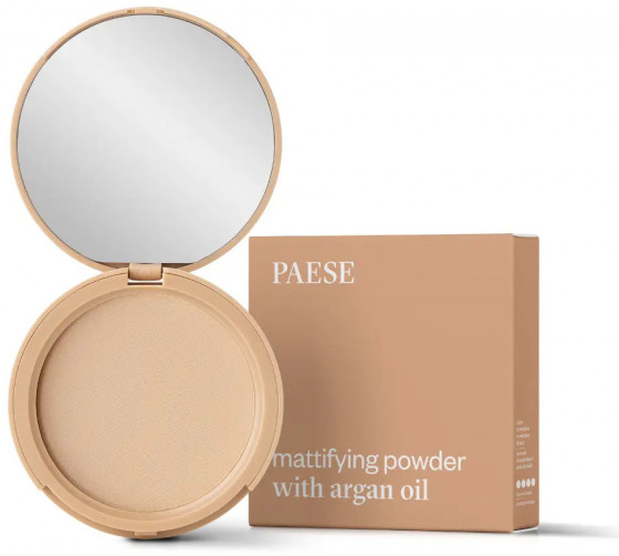 Paese Argan Oil Pressed Powder - Компактна матова пудра з аргановим маслом - 1