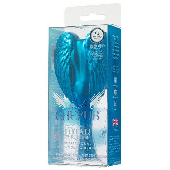 Tangle Angel Cherub Totally Turquoise - Компактний гребінець для волосся