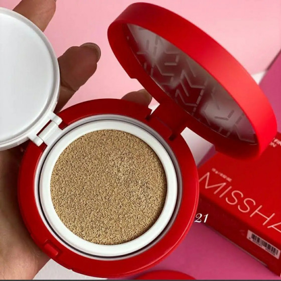 Missha Velvet Finish Cushion SPF 50+/PA+++ - Тональний кушон для обличчя з матовим фінішем - 6