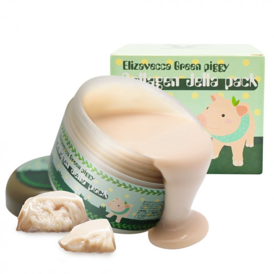 Elizavecca Green Piggy Collagen Jella Pack - Висококонцентрована колагенова маска для пружності та еластичності шкіри - 2