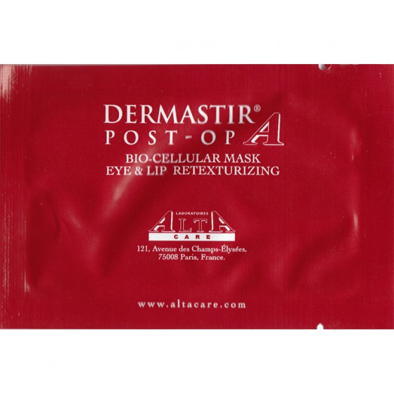 Dermastir Post-OP Bio-Cellular Mask Eye & Lip Retexturizing Skin Tissue - Біоклітинна маска для ретекстурізаціі для контуру очей і губ