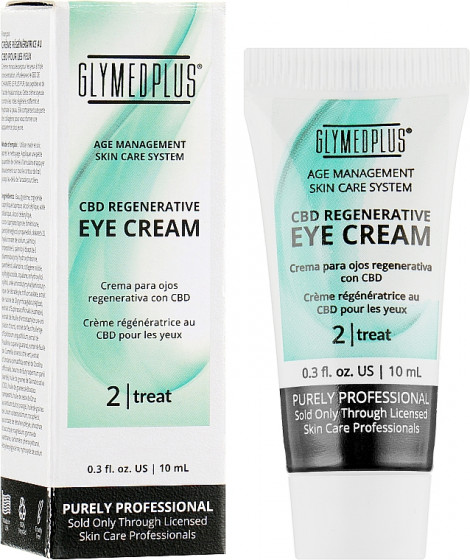 GlyMed Plus Age Management CBD Regenerative Eye Cream - Регенеруючий крем для шкіри навколо очей - 1