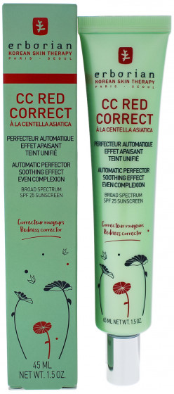 Erborian СС Red Correct Cream SPF25 - Коригуючий СС-Крем для обличчя - 4