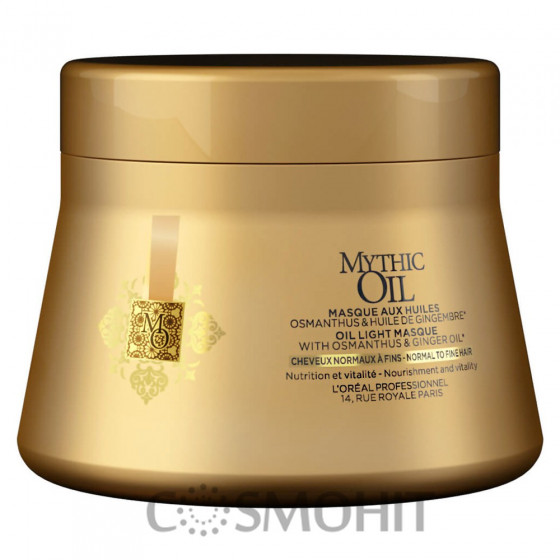 L’Oreal Professionnel Mythic Oil Light Oil Masque - Поживна маска для нормального і тонкого волосся