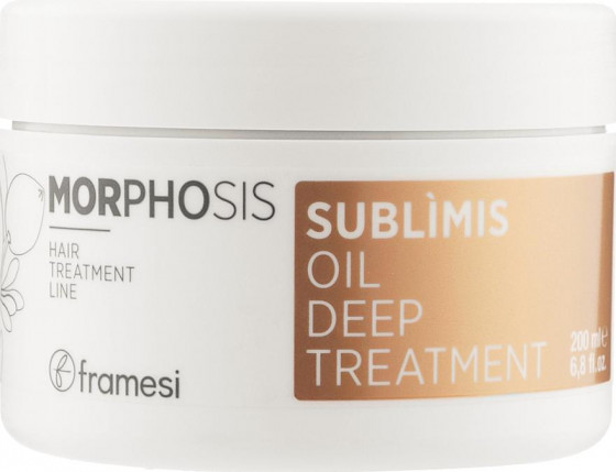 Framesi Morphosis Sublimis Oil Deep Treatment - Маска для волосся з аргановим маслом