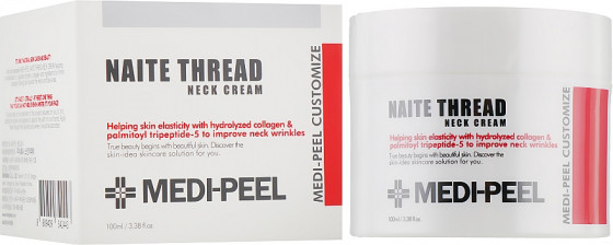 Medi Peel Naite Thread Neck Cream - Ліфтинг-крем для шиї з пептидним комплексом - 1