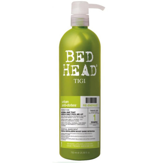 Tigi Bed Head Urban Antidotes Re-Energize Shampoo - Зміцнюючий шампунь для нормального волосся