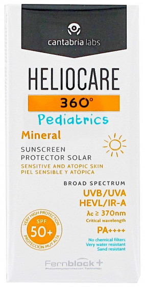 Cantabria Heliocare 360º Pediatrics Mineral SPF50+ - Дитячий сонцезахисний мінеральний крем