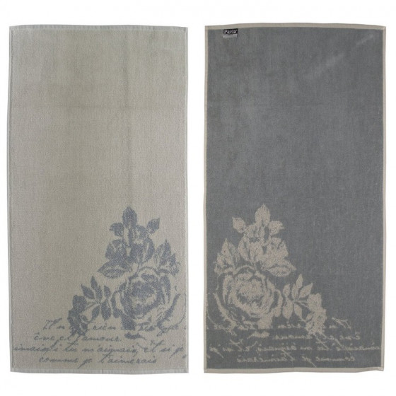 Pavia Jacquard Ecru-Rosesilver - Рушник банний