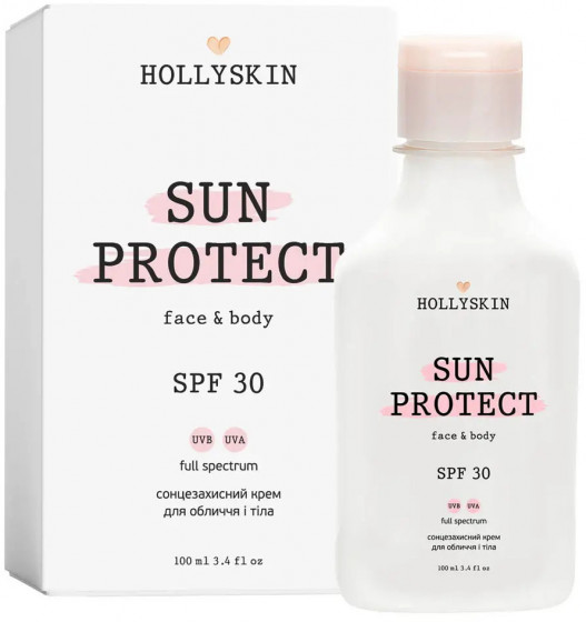 Hollyskin Sun Protect Face & Body Sun Cream SPF30 - Сонцезахисний крем для обличчя та тіла - 1