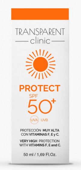 Transparent Clinic Protect SPF50+ Emulsion - Сонцезахисна емульсія SPF50+ - 1