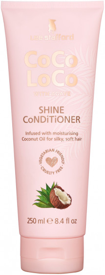 Lee Stafford Coco Loco Shine Conditioner - Зволожуючий кондиціонер для волосся з агавою та кокосовим маслом