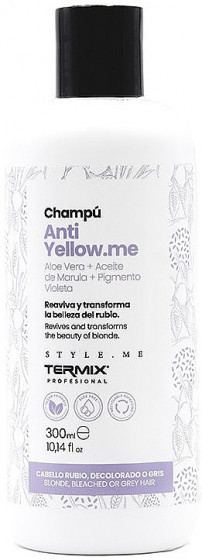 Termix Style.Me Anti Yellow.me Shampoo - Шампунь проти жовтизни для світлого волосся