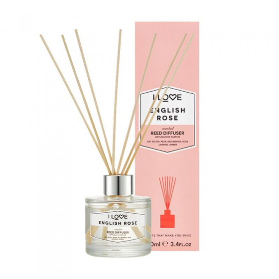 I Love English Rose Reed Diffuser - Аромадифузор "Англійська троянда"