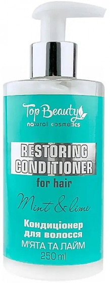 Top Beauty Restoring Conditioner For Hair Mint And Lime - Кондиціонер для волосся "М'ята та лайм"