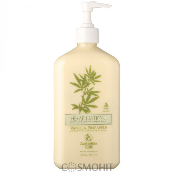 Australian Gold Hemp Nation Vanilla-Pineapple Moisturizer Lotion - Закріплювач засмаги ваніль-ананас