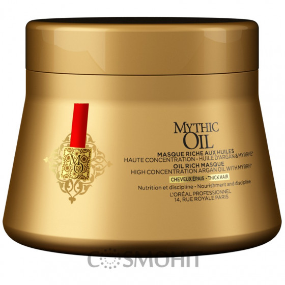 L’Oreal Professionnel Mythic Oil Rich Oil Masque - Поживна маска на основі олій для товстого волосся