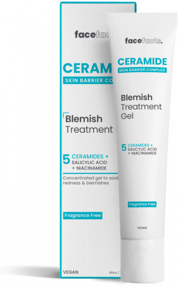 Face Facts Ceramide Skin Barrier Complex Blemish Treatment Gel - Гель з керамідами для зменшення запалень на шкірі обличчя