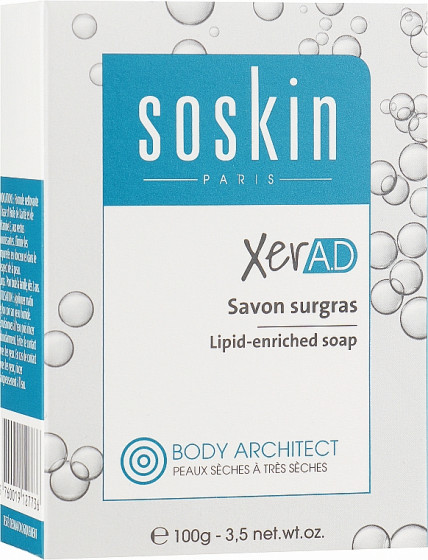 Soskin XER A.D Savon Surgras Lipid-Enriched Soap - Очищуючий дерматологічний засіб, збагачений ліпідами