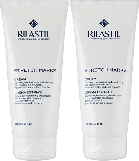 Rilastil Stretch Marks Cream 1+1 - Набір для догляду за шкірою тіла - 1